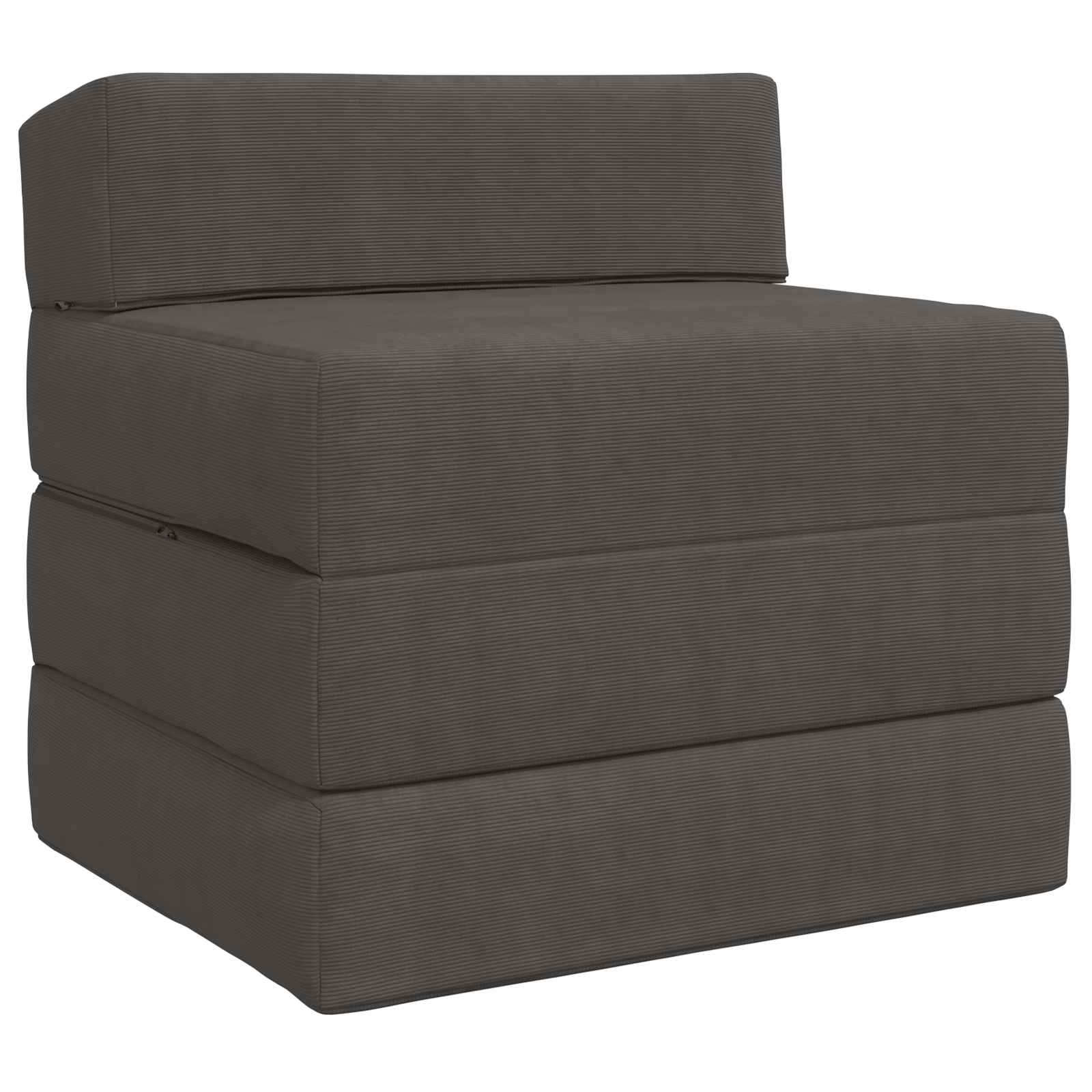 vidaXL Składana Sofa Łóżko ciemnoszary 200 x 70 x 15 cm