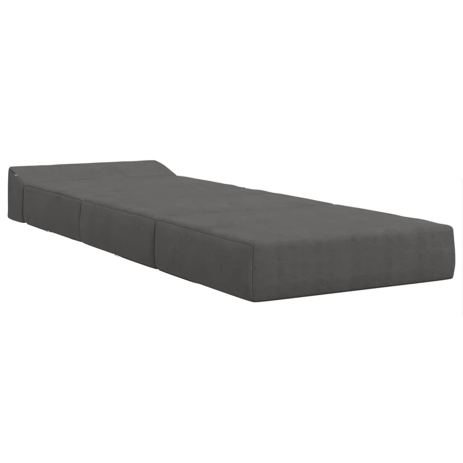 vidaXL Składana Sofa Łóżko ciemnoszary 200 x 70 x 15 cm