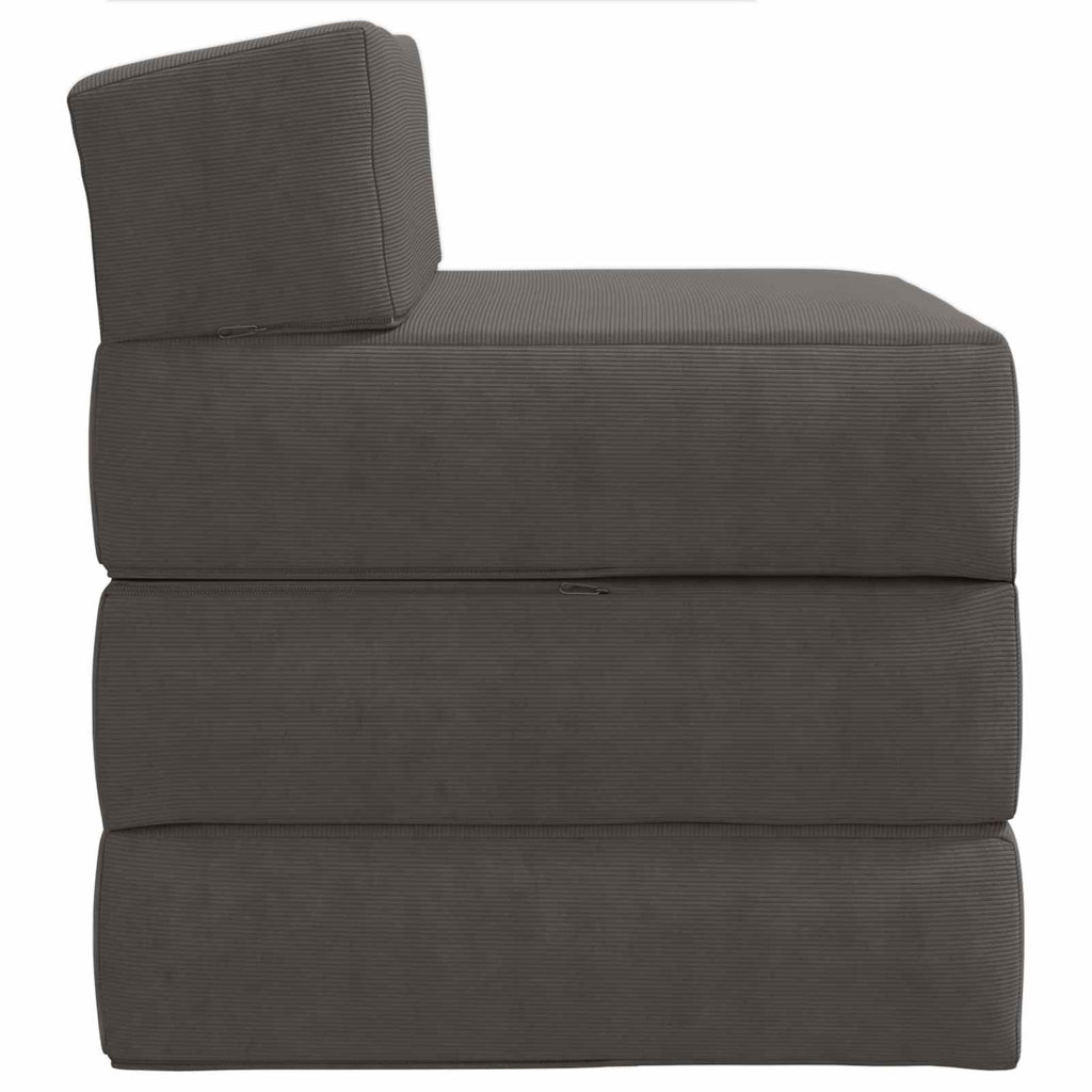 vidaXL Składana Sofa Łóżko ciemnoszary 200 x 70 x 15 cm