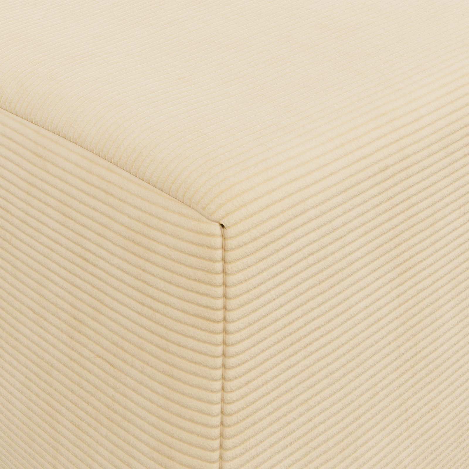 vidaXL Składana Sofa Łóżko kremowy 200 x 70 x 15 cm Tkanina sztruksowa