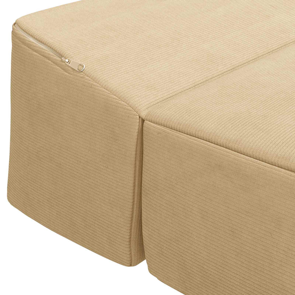 vidaXL Składana Sofa Łóżko Jasnozielony szary 200 x 70 x 15 cm