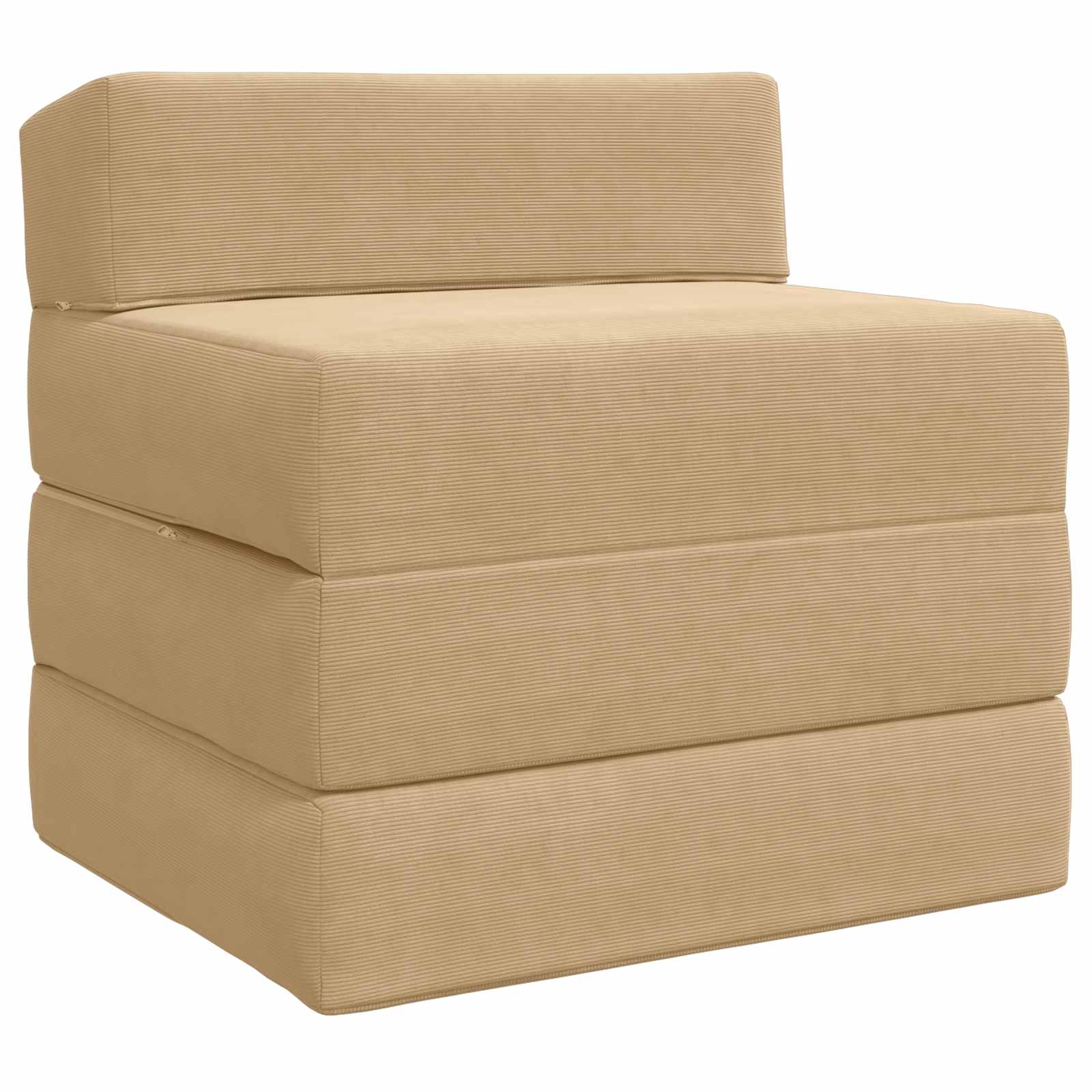 vidaXL Składana Sofa Łóżko Jasnozielony szary 200 x 70 x 15 cm