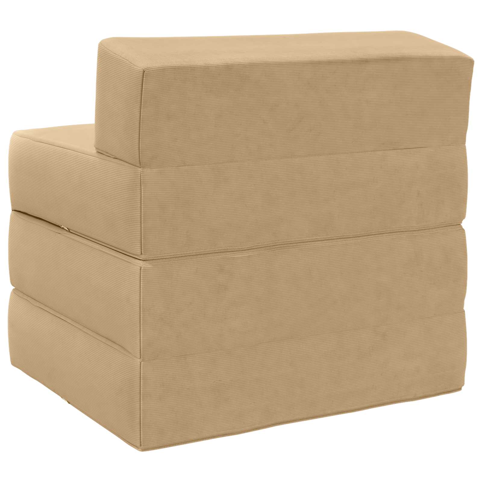 vidaXL Składana Sofa Łóżko Jasnozielony szary 200 x 70 x 15 cm
