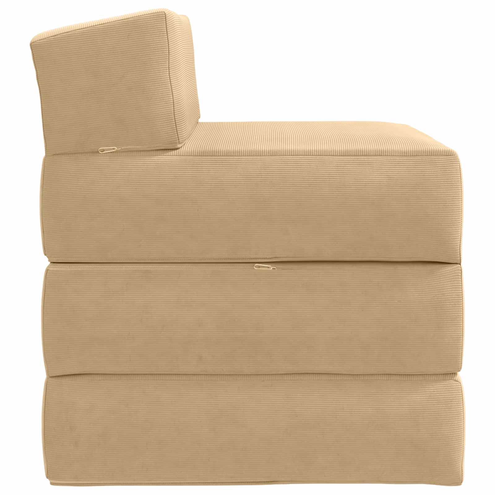 vidaXL Składana Sofa Łóżko Jasnozielony szary 200 x 70 x 15 cm