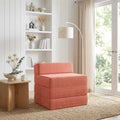 vidaXL Składana Sofa Łóżko Czerwono-pomarańczowy 200 x 70 x 15 cm