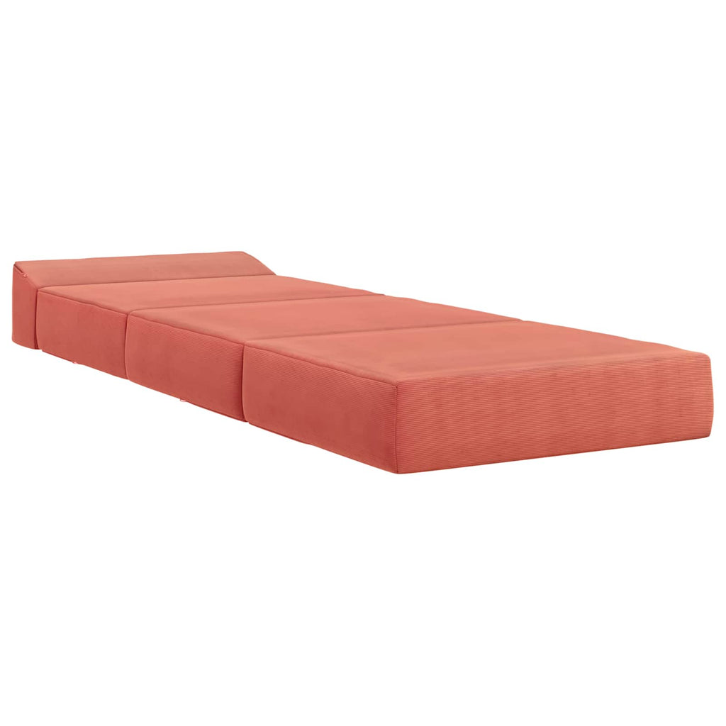 vidaXL Składana Sofa Łóżko Czerwono-pomarańczowy 200 x 70 x 15 cm
