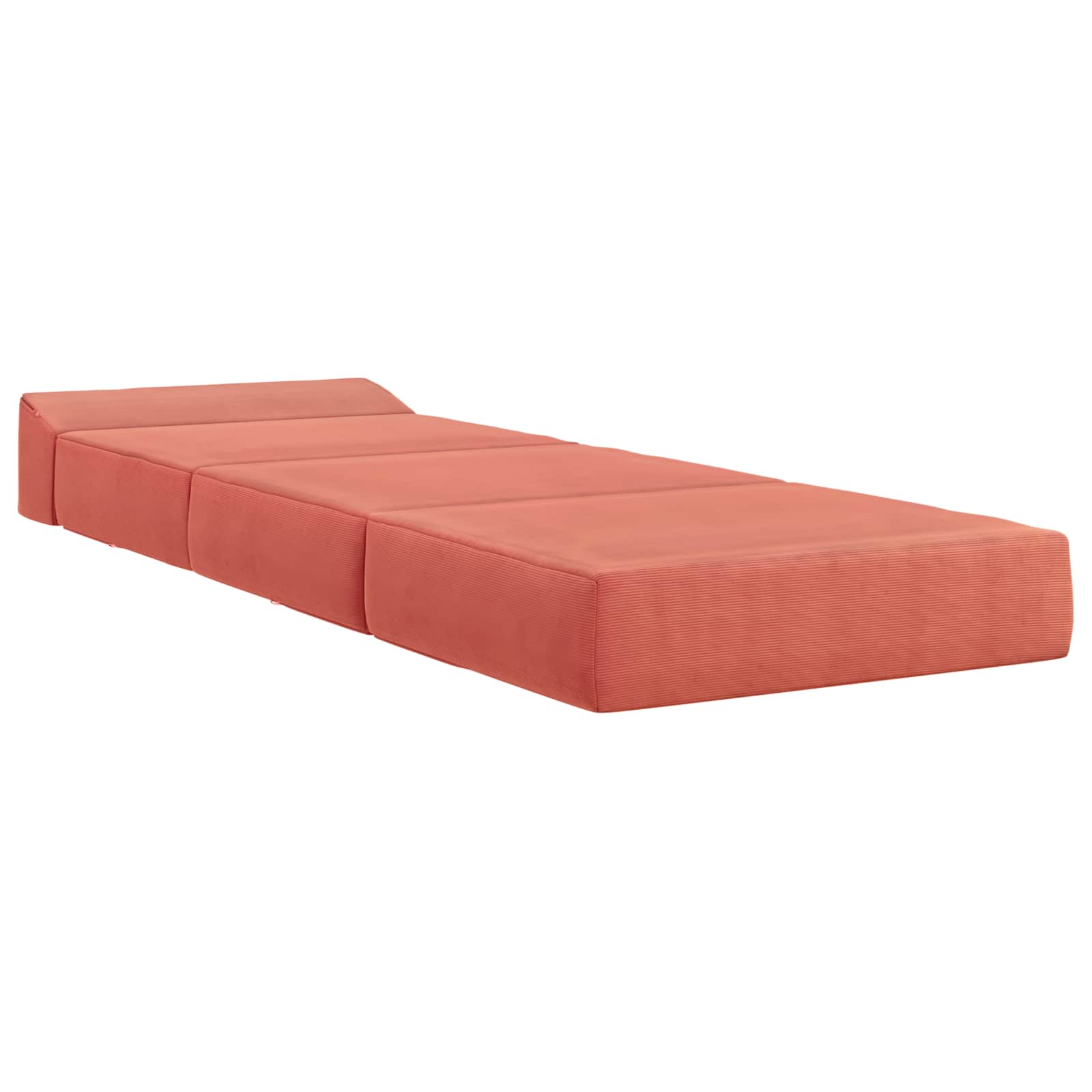 vidaXL Składana Sofa Łóżko Czerwono-pomarańczowy 200 x 70 x 15 cm