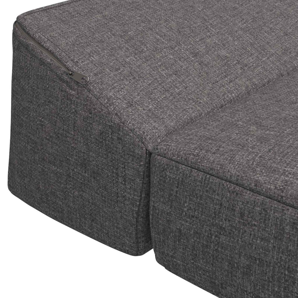 vidaXL Składana Sofa Łóżko jasnoszary 200 x 70 x 10 cm tkanina