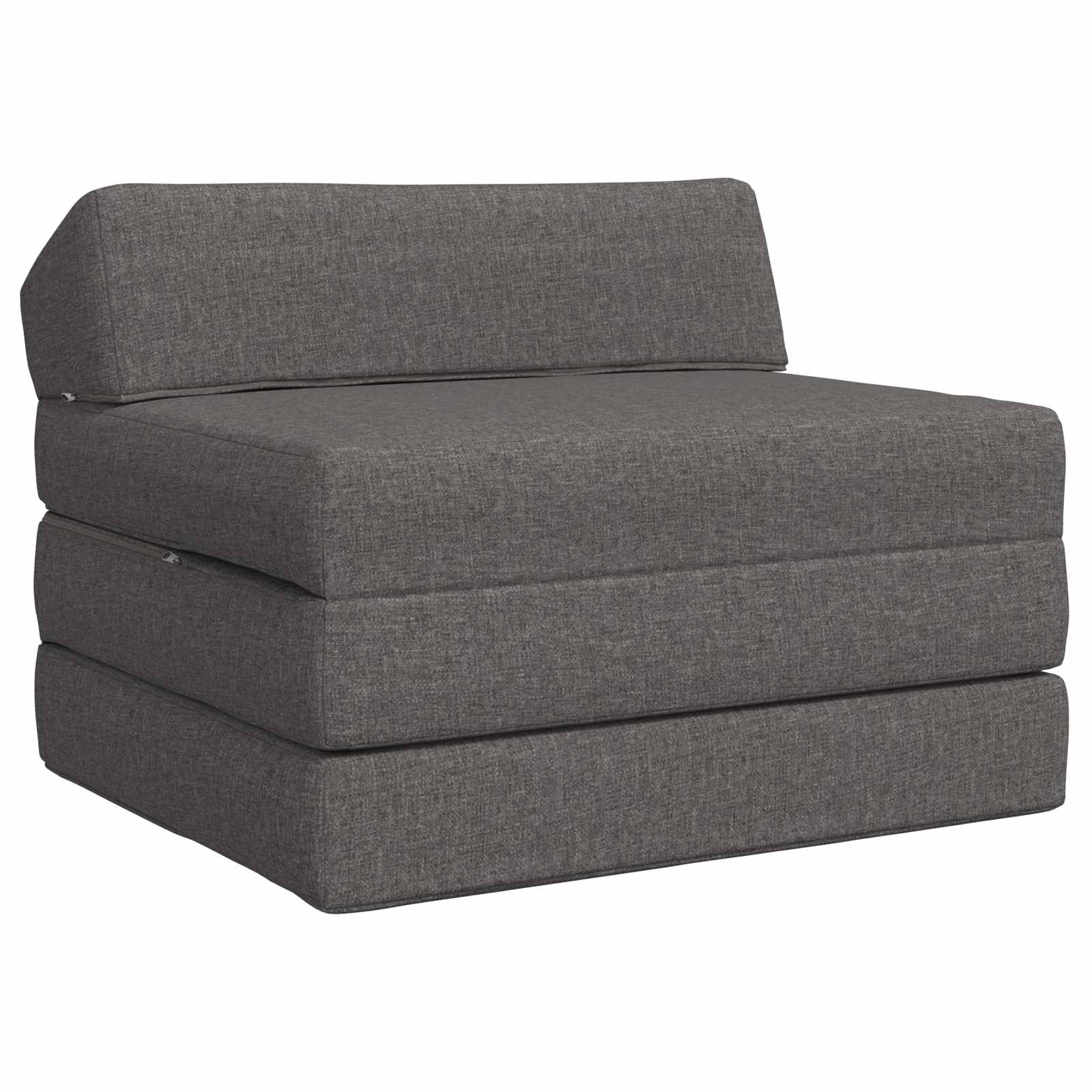 vidaXL Składana Sofa Łóżko jasnoszary 200 x 70 x 10 cm tkanina