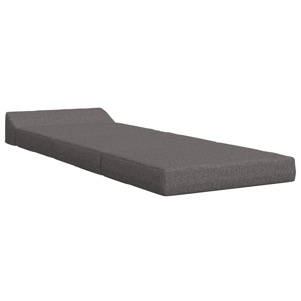 vidaXL Składana Sofa Łóżko jasnoszary 200 x 70 x 10 cm tkanina