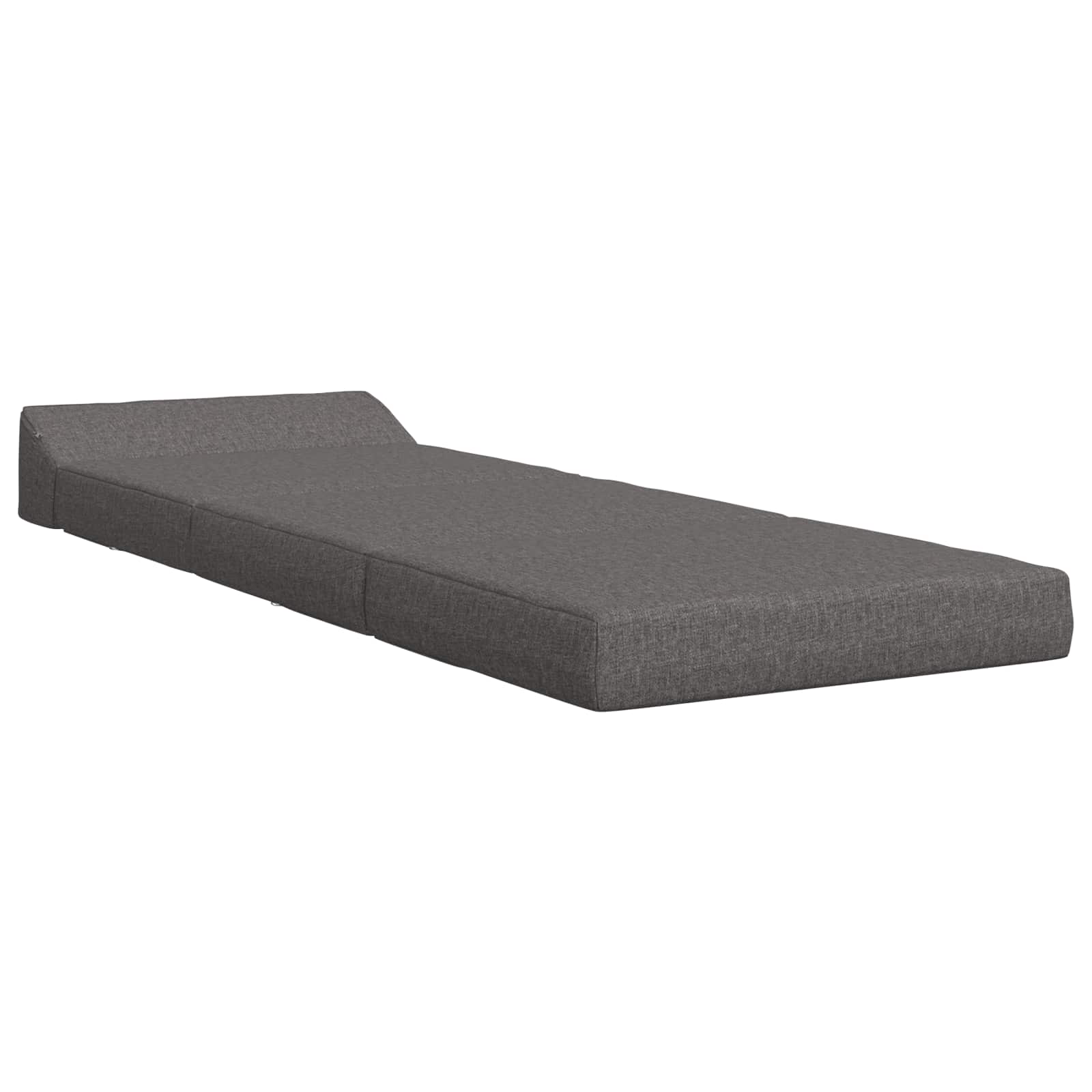 vidaXL Składana Sofa Łóżko jasnoszary 200 x 70 x 10 cm tkanina