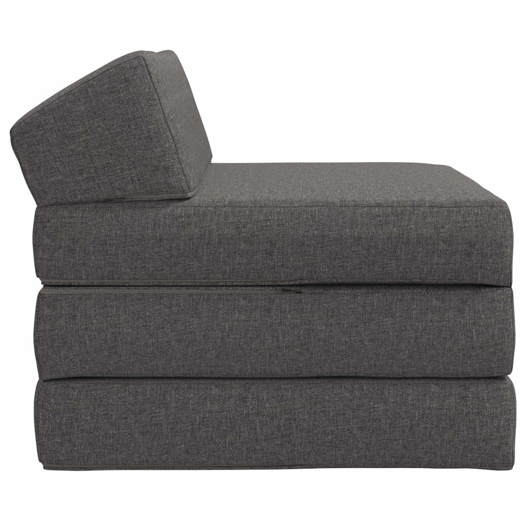 vidaXL Składana Sofa Łóżko jasnoszary 200 x 70 x 10 cm tkanina