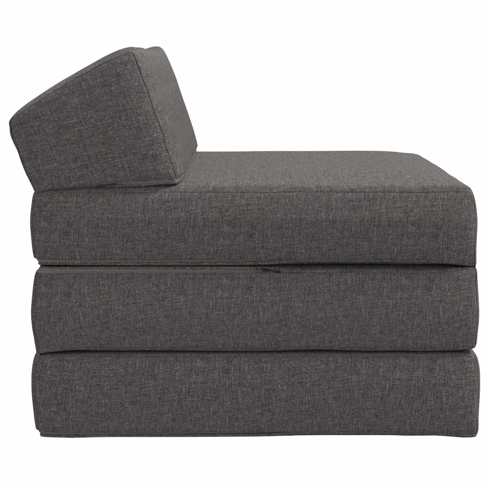 vidaXL Składana Sofa Łóżko jasnoszary 200 x 70 x 10 cm tkanina