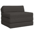 vidaXL Składana Sofa Łóżko ciemnoszary 200 x 70 x 10 cm tkanina