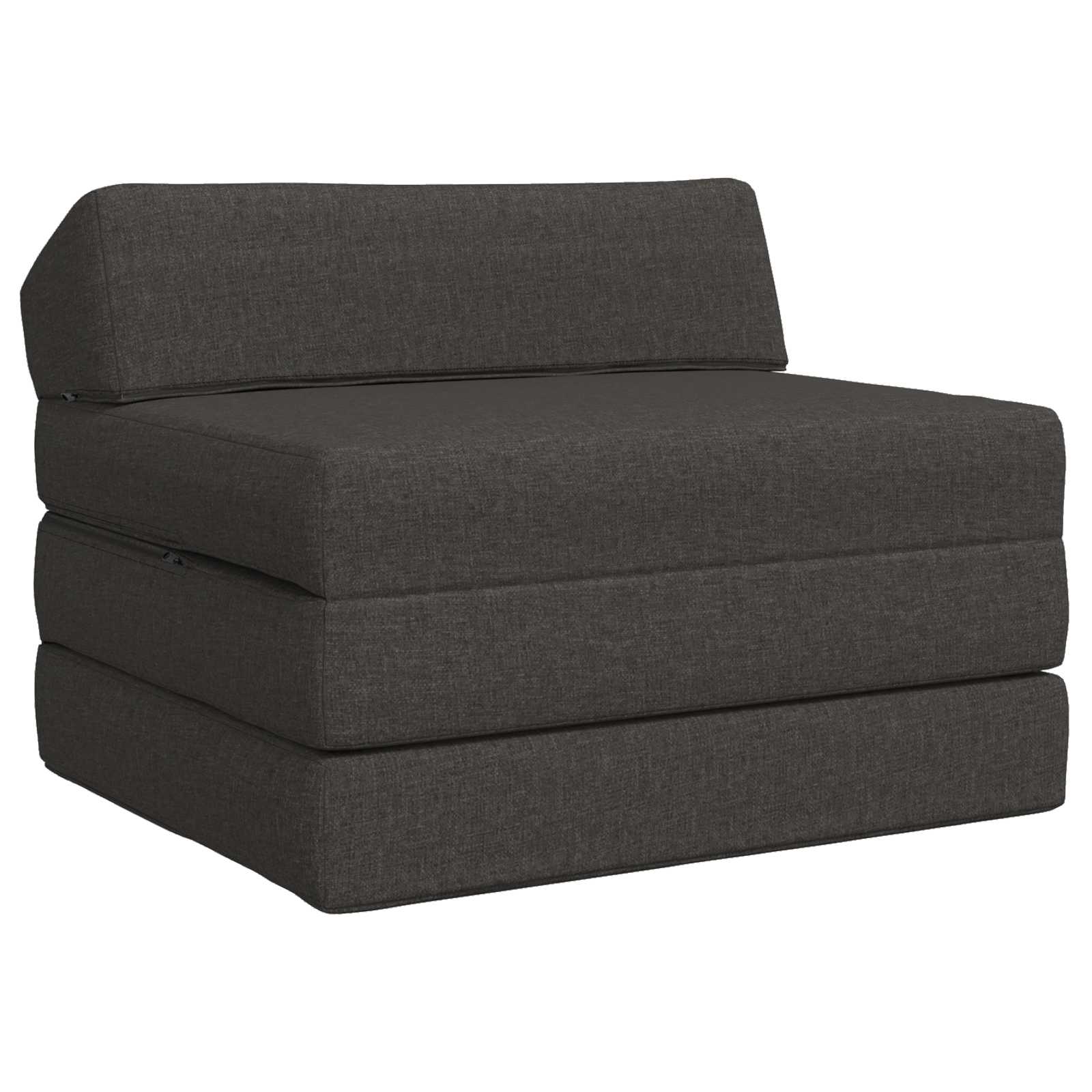 vidaXL Składana Sofa Łóżko ciemnoszary 200 x 70 x 10 cm tkanina
