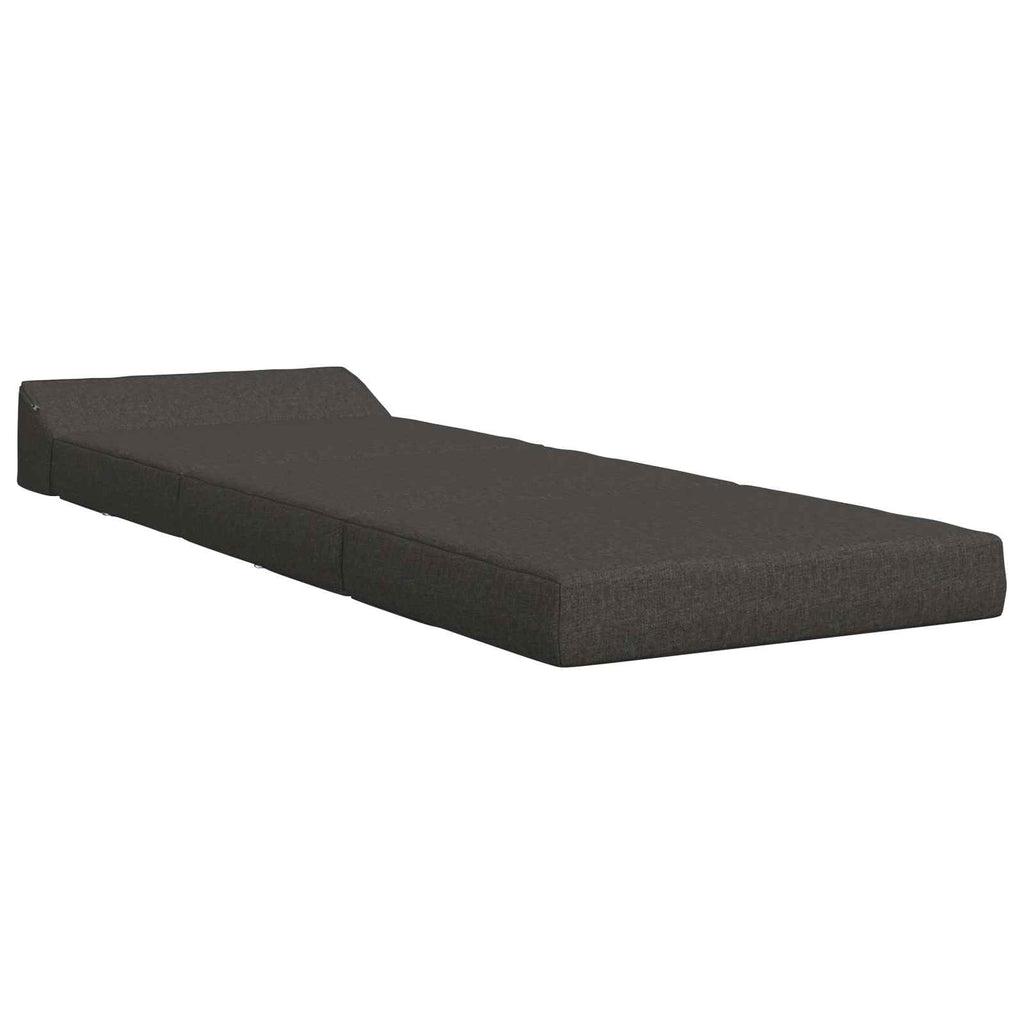 vidaXL Składana Sofa Łóżko ciemnoszary 200 x 70 x 10 cm tkanina