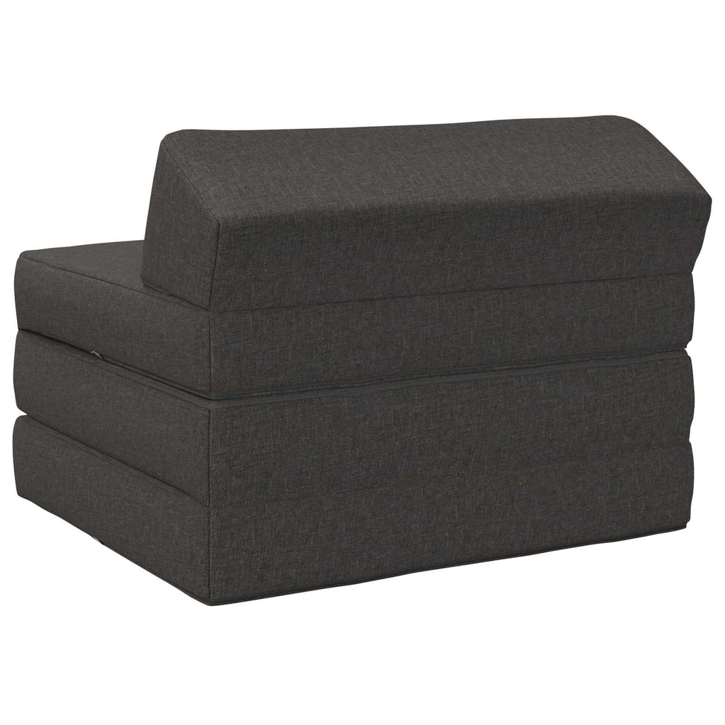 vidaXL Składana Sofa Łóżko ciemnoszary 200 x 70 x 10 cm tkanina