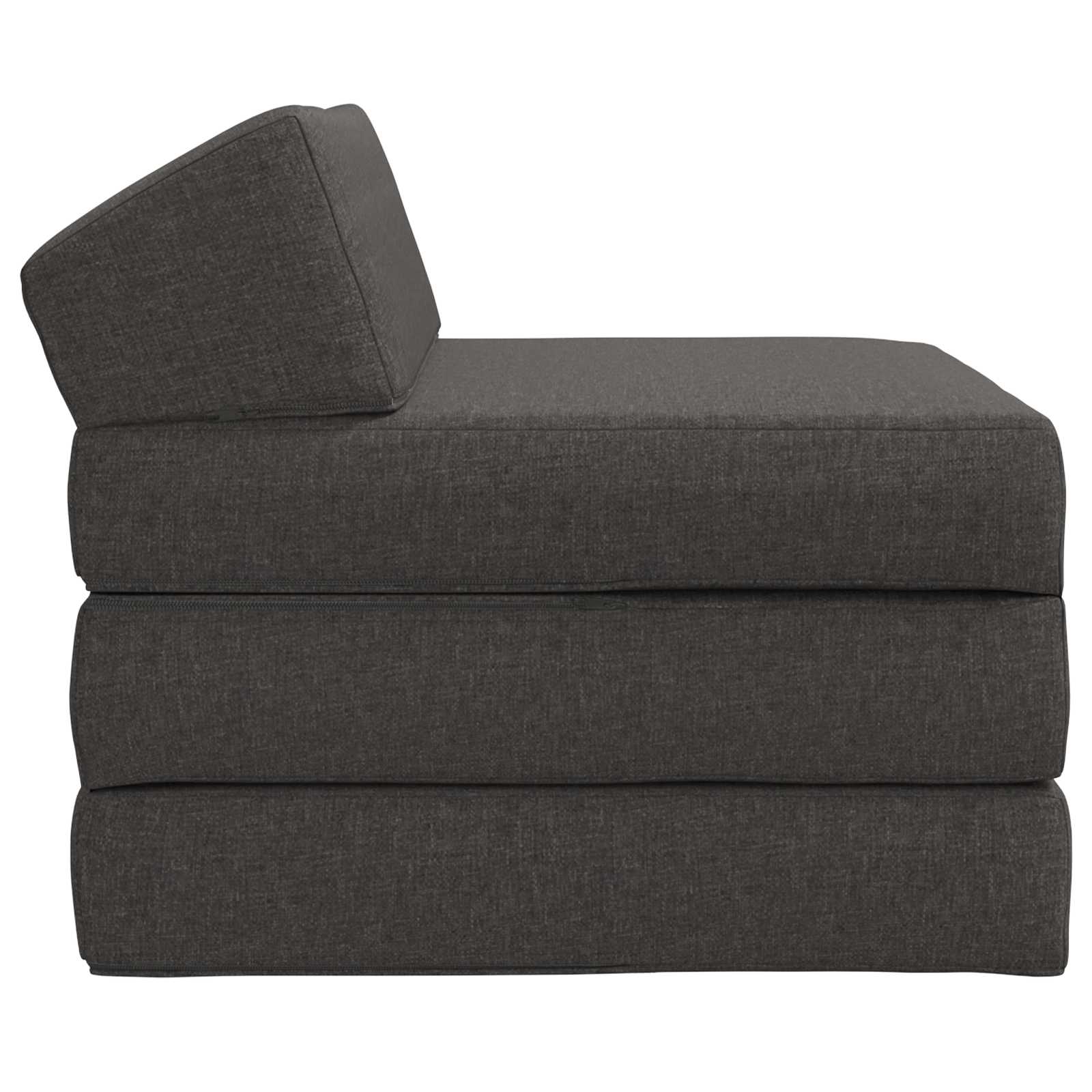 vidaXL Składana Sofa Łóżko ciemnoszary 200 x 70 x 10 cm tkanina