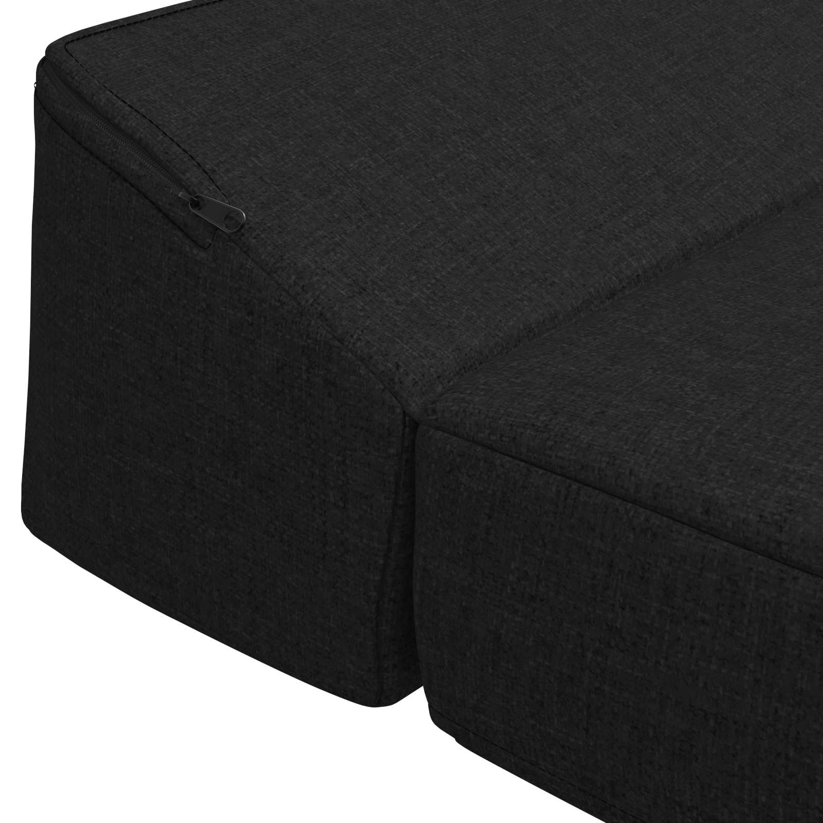 vidaXL Składana Sofa Łóżko Czarny 200 x 70 x 10 cm tkanina