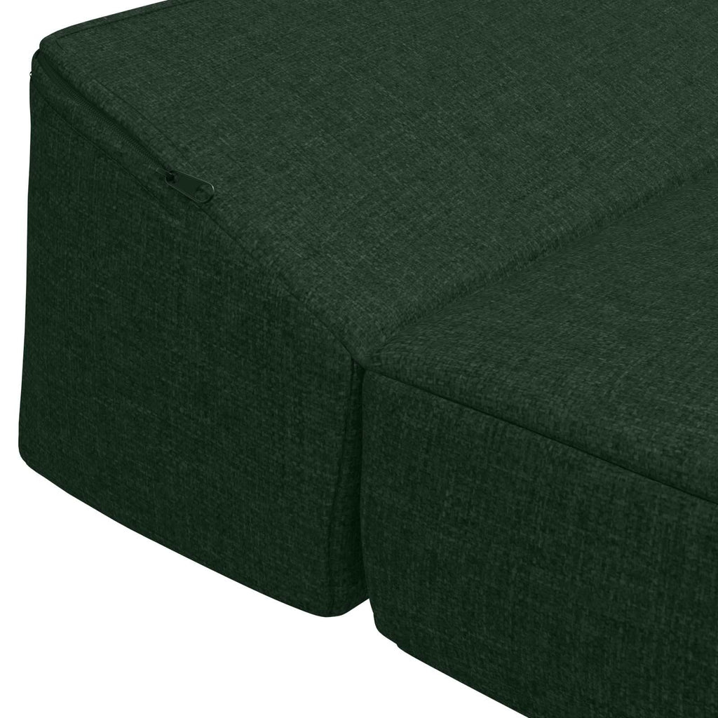 vidaXL Składana Sofa Łóżko Ciemnozielony 200 x 70 x 10 cm tkanina