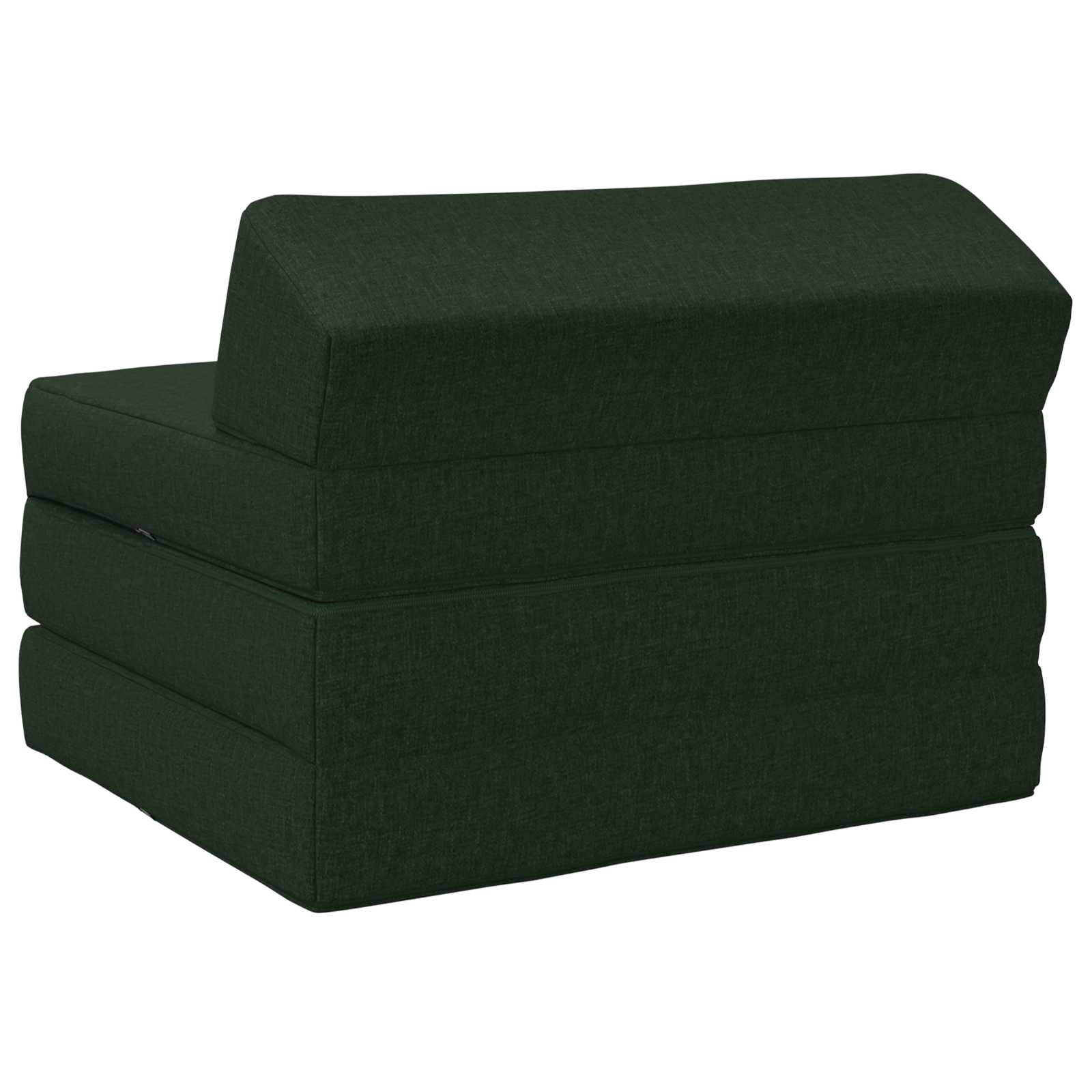 vidaXL Składana Sofa Łóżko Ciemnozielony 200 x 70 x 10 cm tkanina