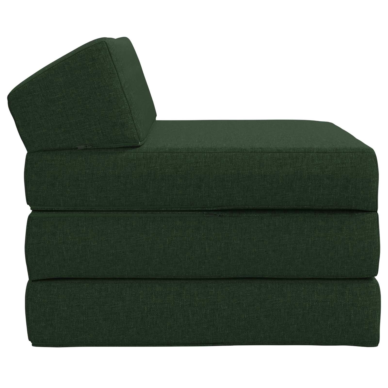vidaXL Składana Sofa Łóżko Ciemnozielony 200 x 70 x 10 cm tkanina