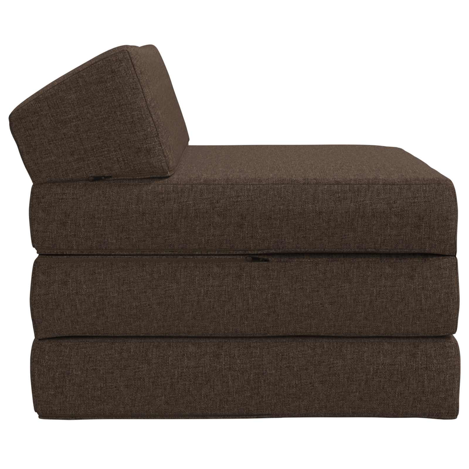 vidaXL Składana Sofa Łóżko Ciemnoszary 200 x 70 x 10 cm tkanina