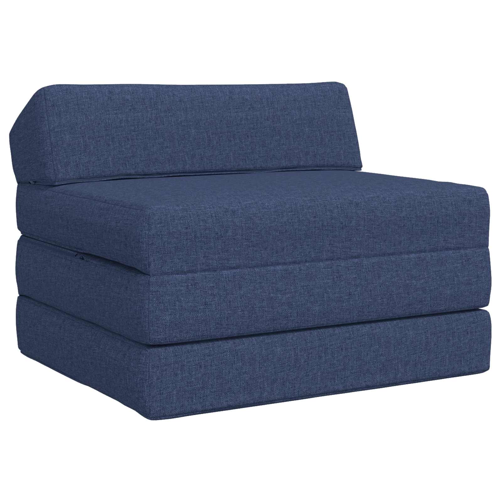 vidaXL Składana Sofa Łóżko niebieski 200 x 70 x 10 cm tkanina