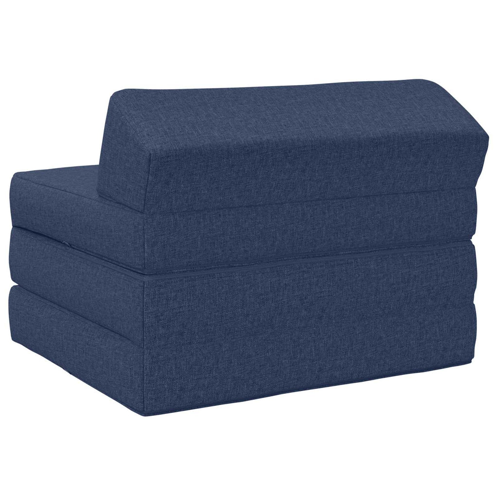 vidaXL Składana Sofa Łóżko niebieski 200 x 70 x 10 cm tkanina