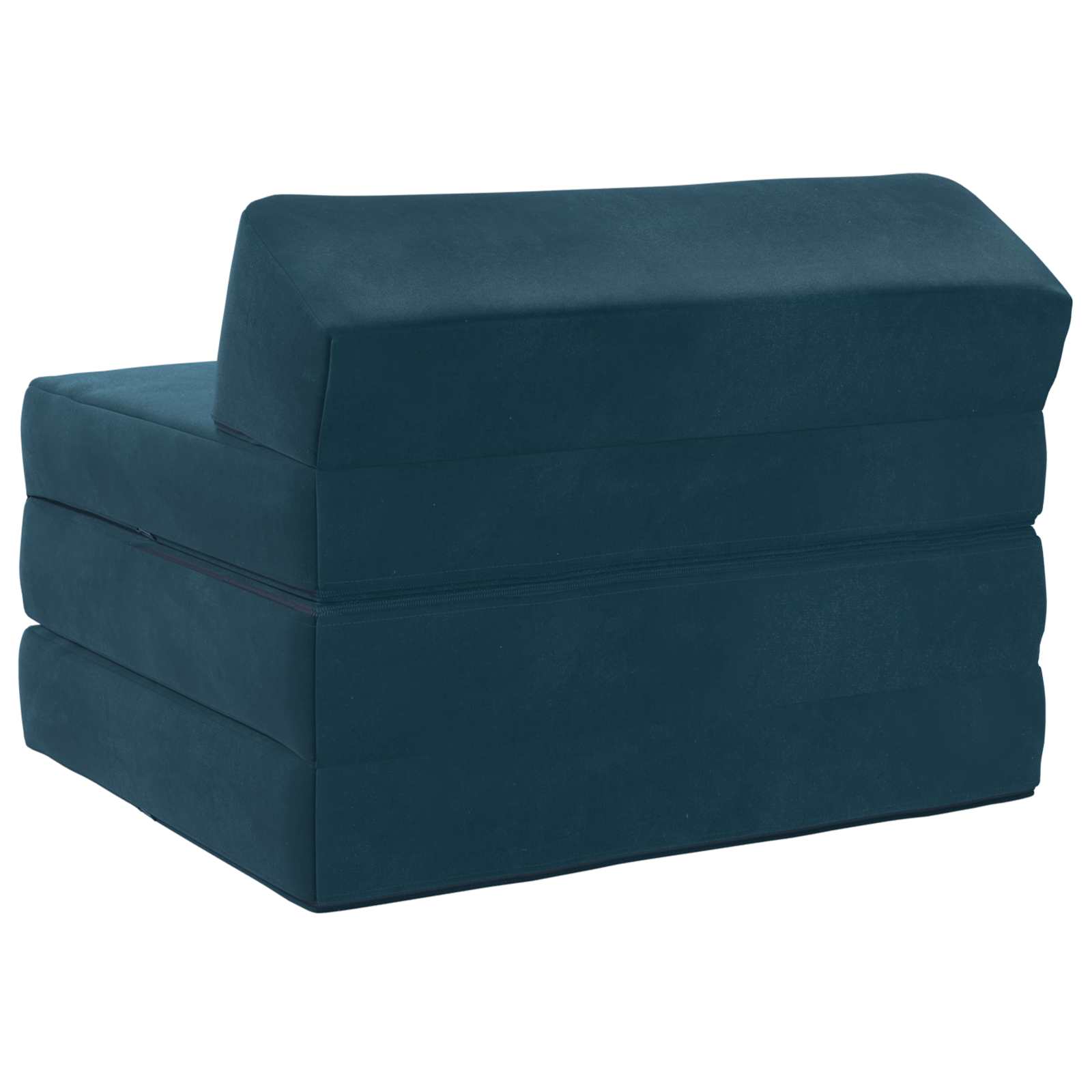 vidaXL Składana Sofa Łóżko niebieski 200 x 70 x 10 cm Welur