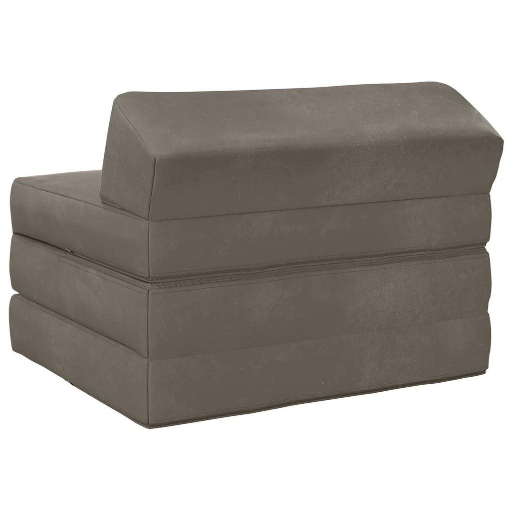 vidaXL Składana Sofa Łóżko jasnoszary 200 x 70 x 10 cm Welur