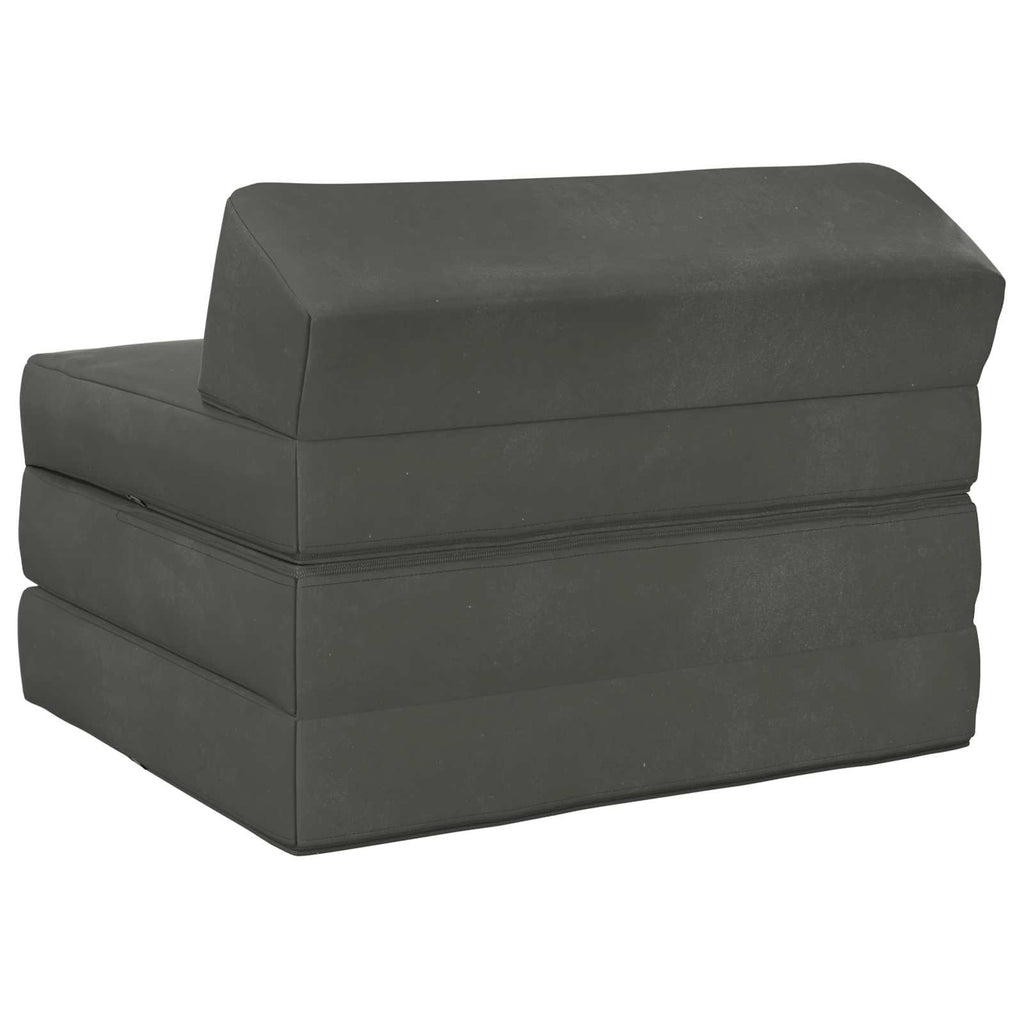 vidaXL Składana Sofa Łóżko ciemnoszary 200 x 70 x 10 cm Welur