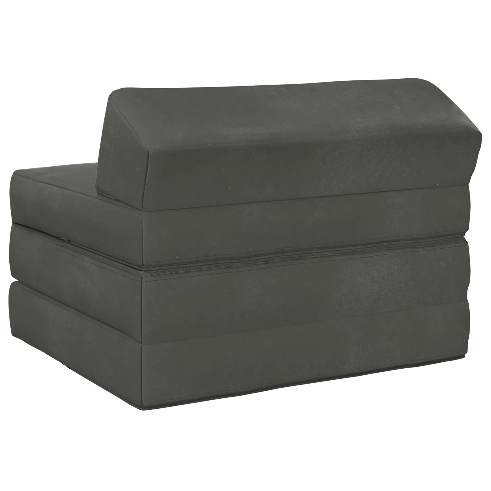 vidaXL Składana Sofa Łóżko ciemnoszary 200 x 70 x 10 cm Welur
