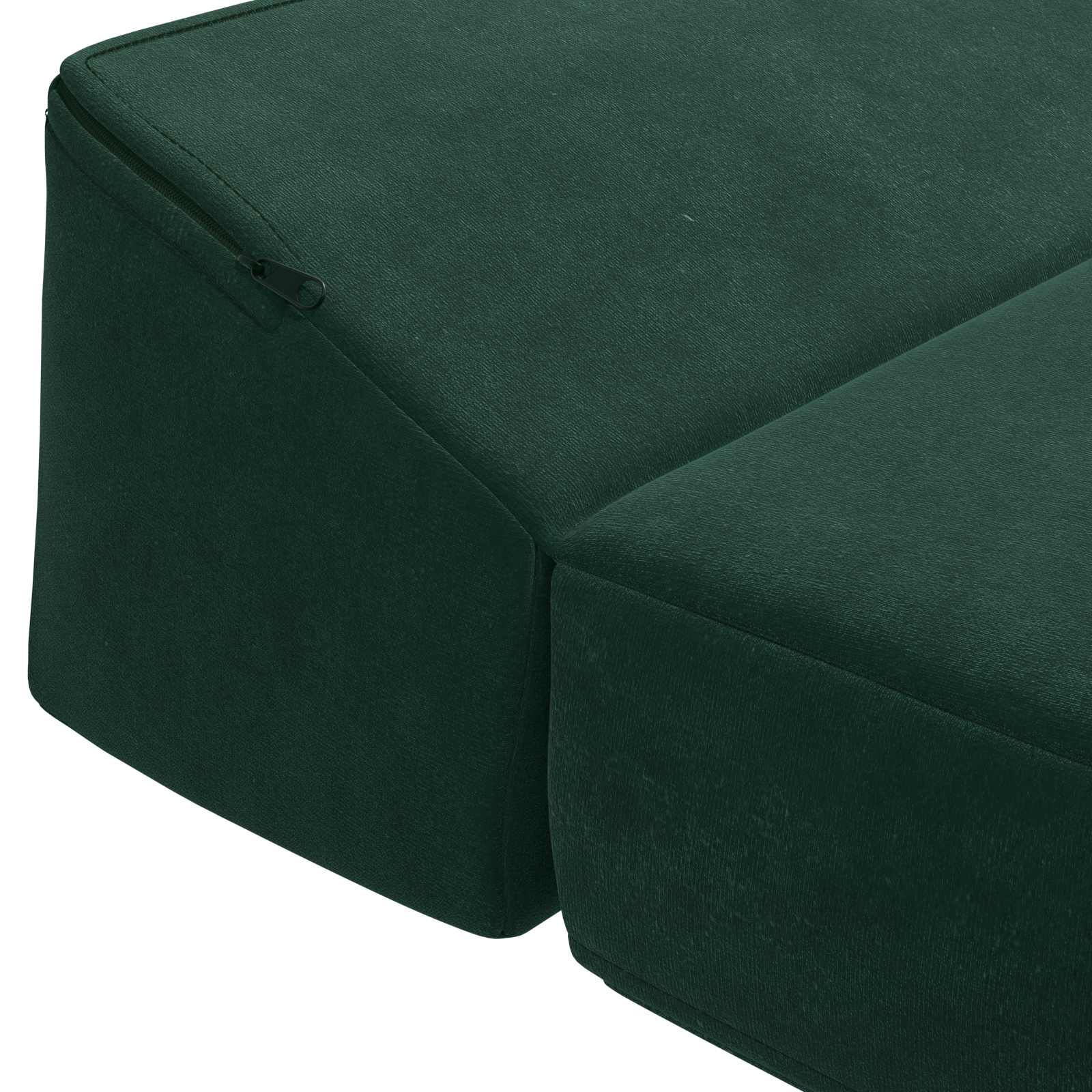 vidaXL Składana Sofa Łóżko Ciemnozielony 200 x 70 x 10 cm Welur