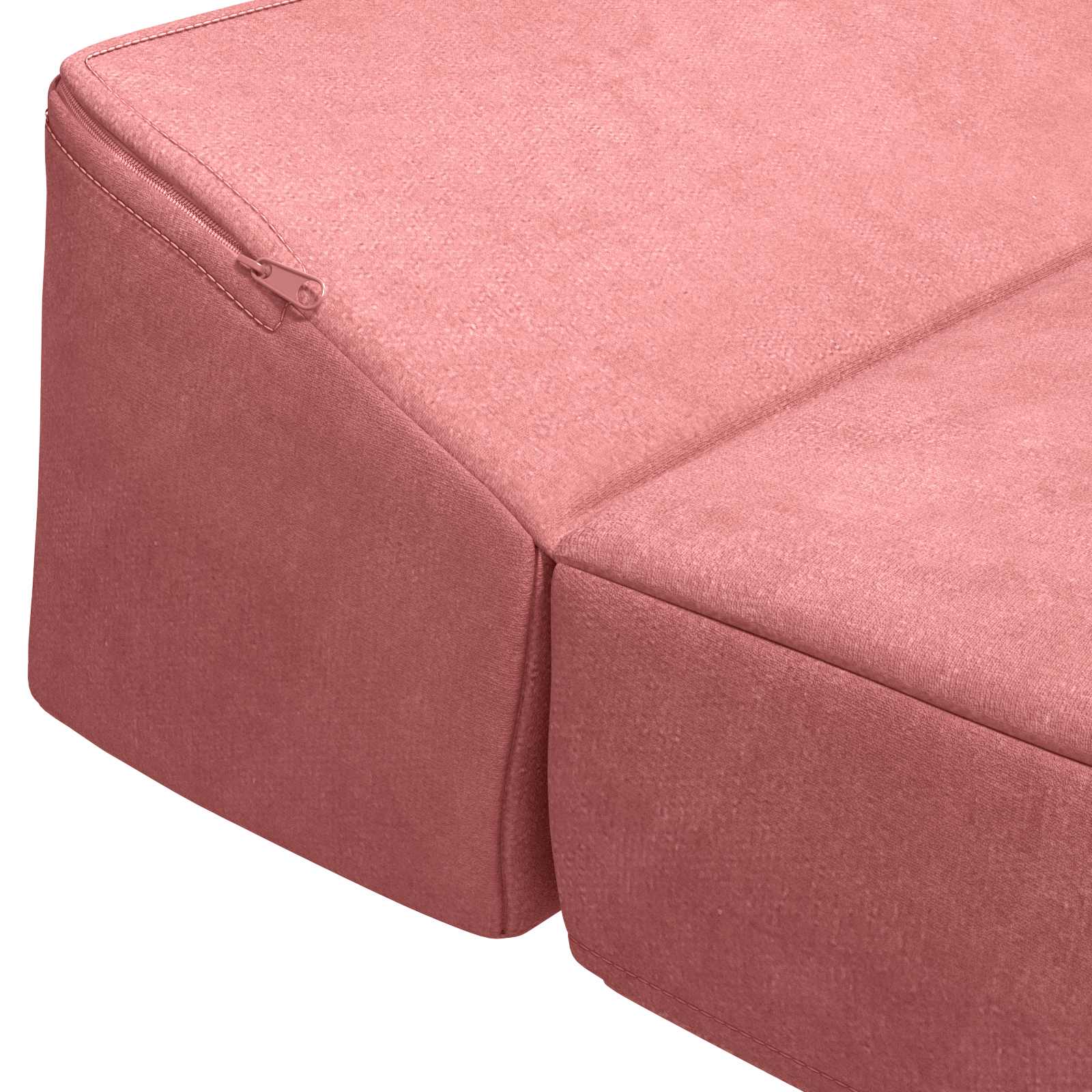 vidaXL Składana Sofa Łóżko różowy 200 x 70 x 10 cm Welur