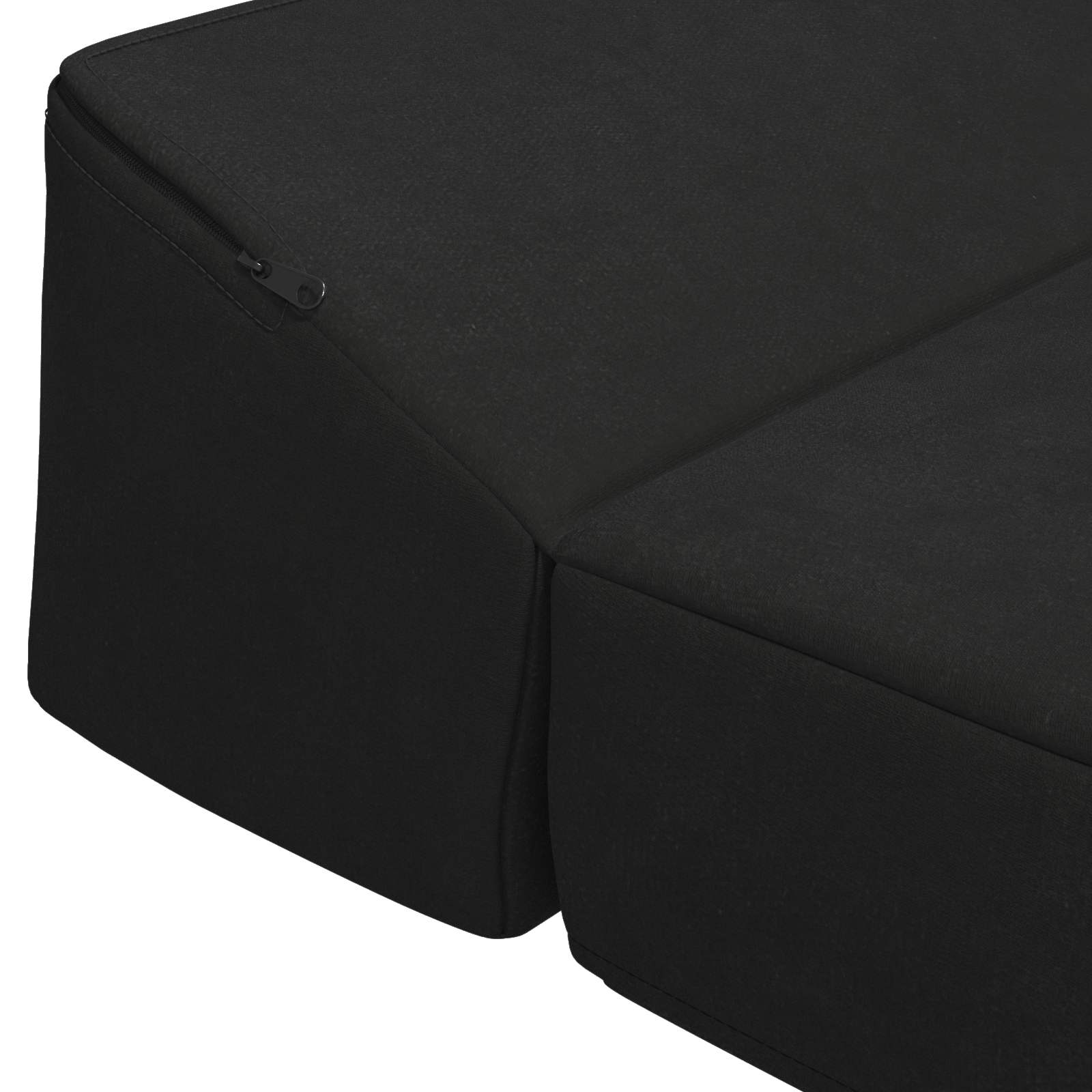 vidaXL Składana Sofa Łóżko Czarny 200 x 70 x 10 cm Welur