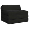 vidaXL Składana Sofa Łóżko Czarny 200 x 70 x 10 cm Welur