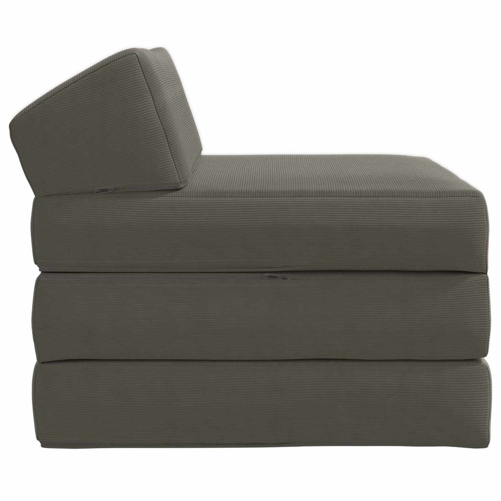vidaXL Składana Sofa Łóżko jasnoszary 200 x 70 x 10 cm