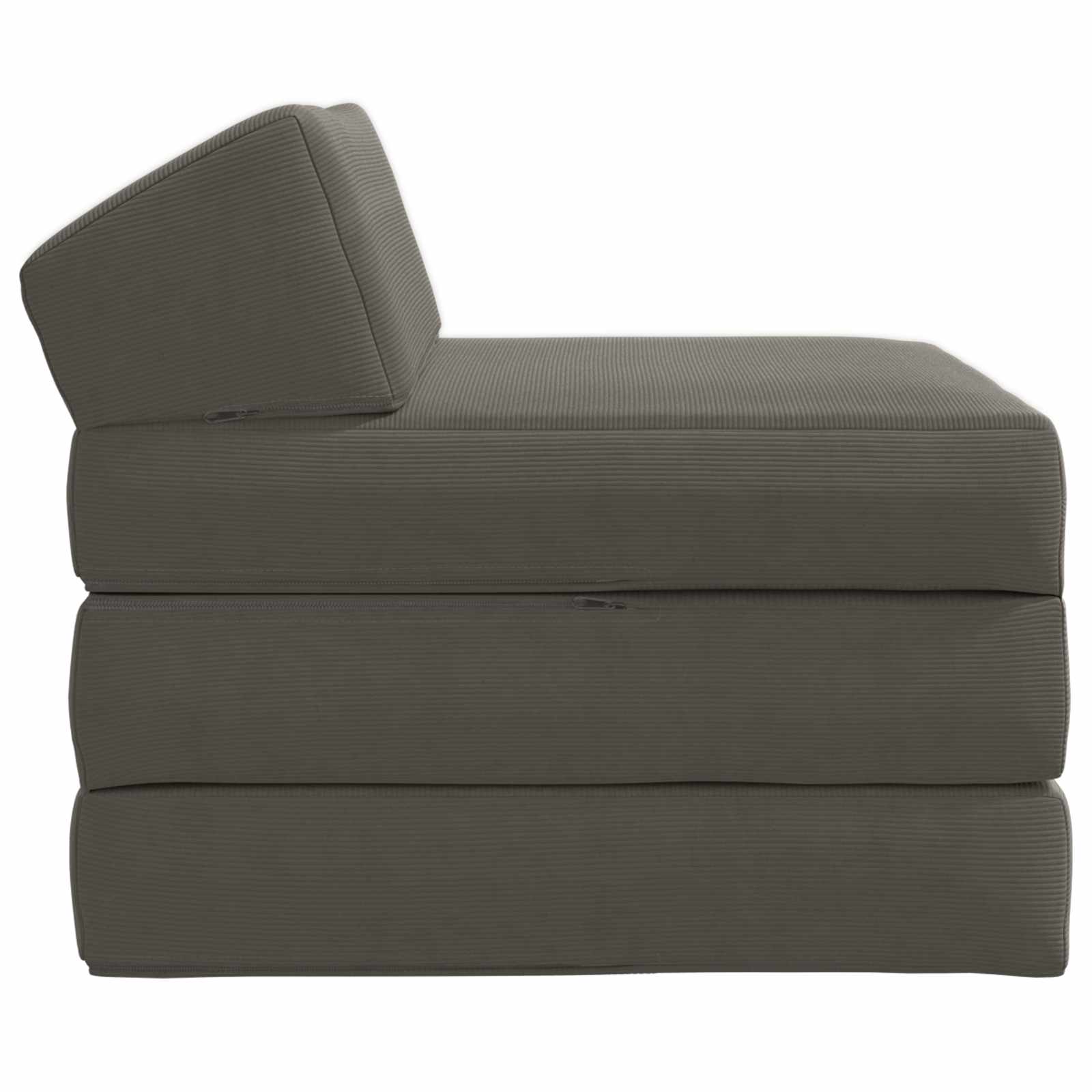 vidaXL Składana Sofa Łóżko jasnoszary 200 x 70 x 10 cm