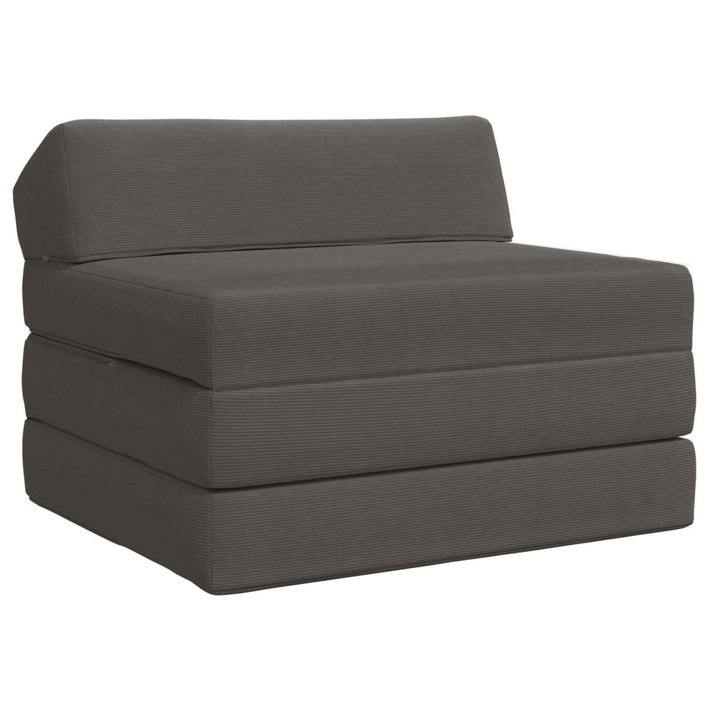 vidaXL Składana Sofa Łóżko ciemnoszary 200 x 70 x 10 cm