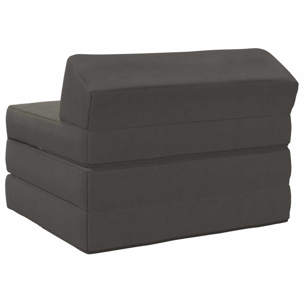 vidaXL Składana Sofa Łóżko ciemnoszary 200 x 70 x 10 cm