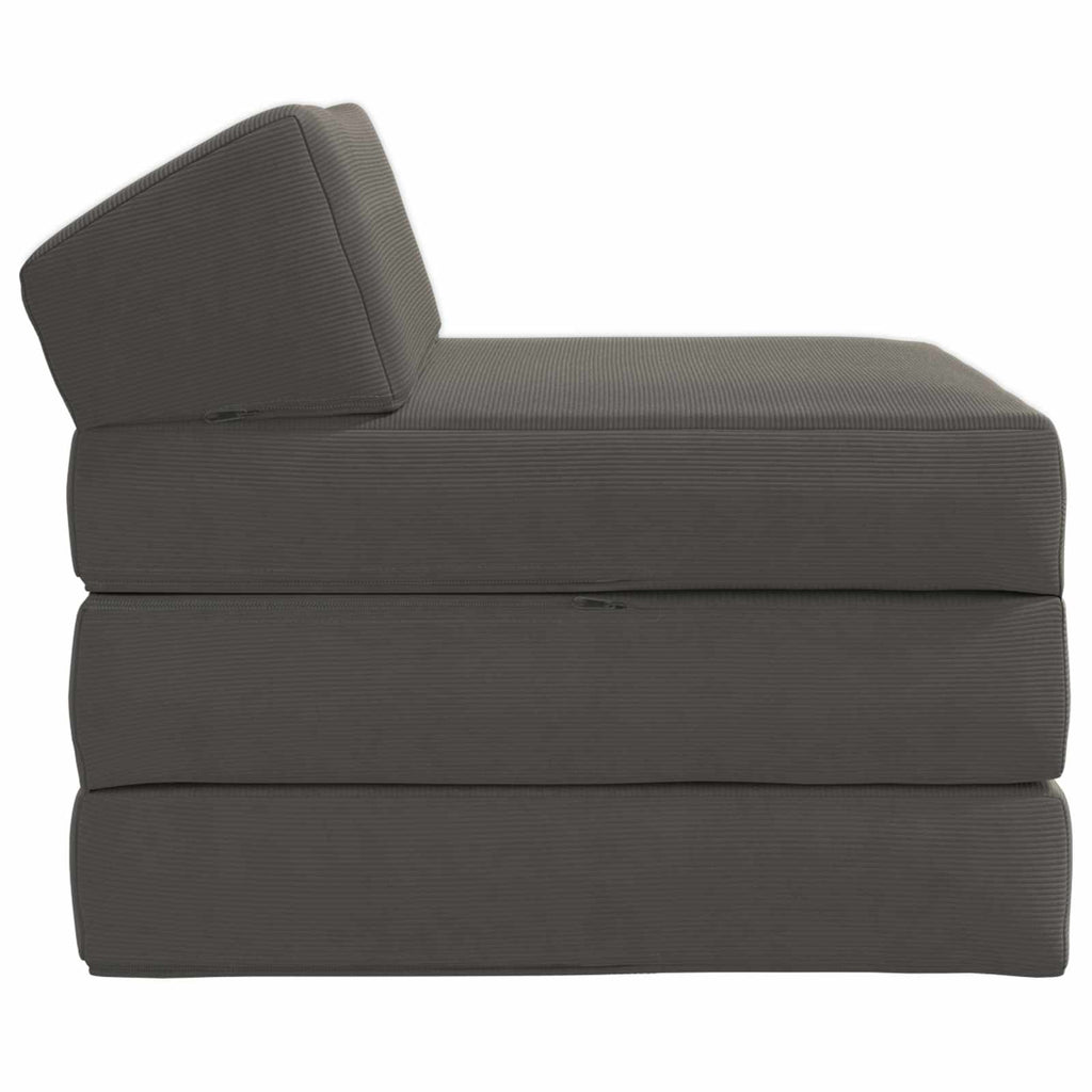 vidaXL Składana Sofa Łóżko ciemnoszary 200 x 70 x 10 cm