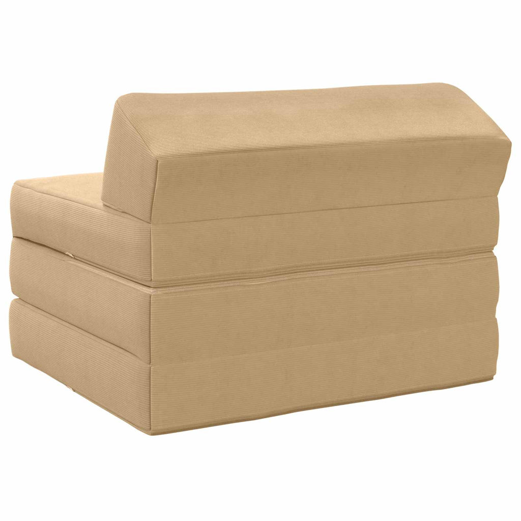 vidaXL Składana Sofa Łóżko Jasnozielony szary 200 x 70 x 10 cm