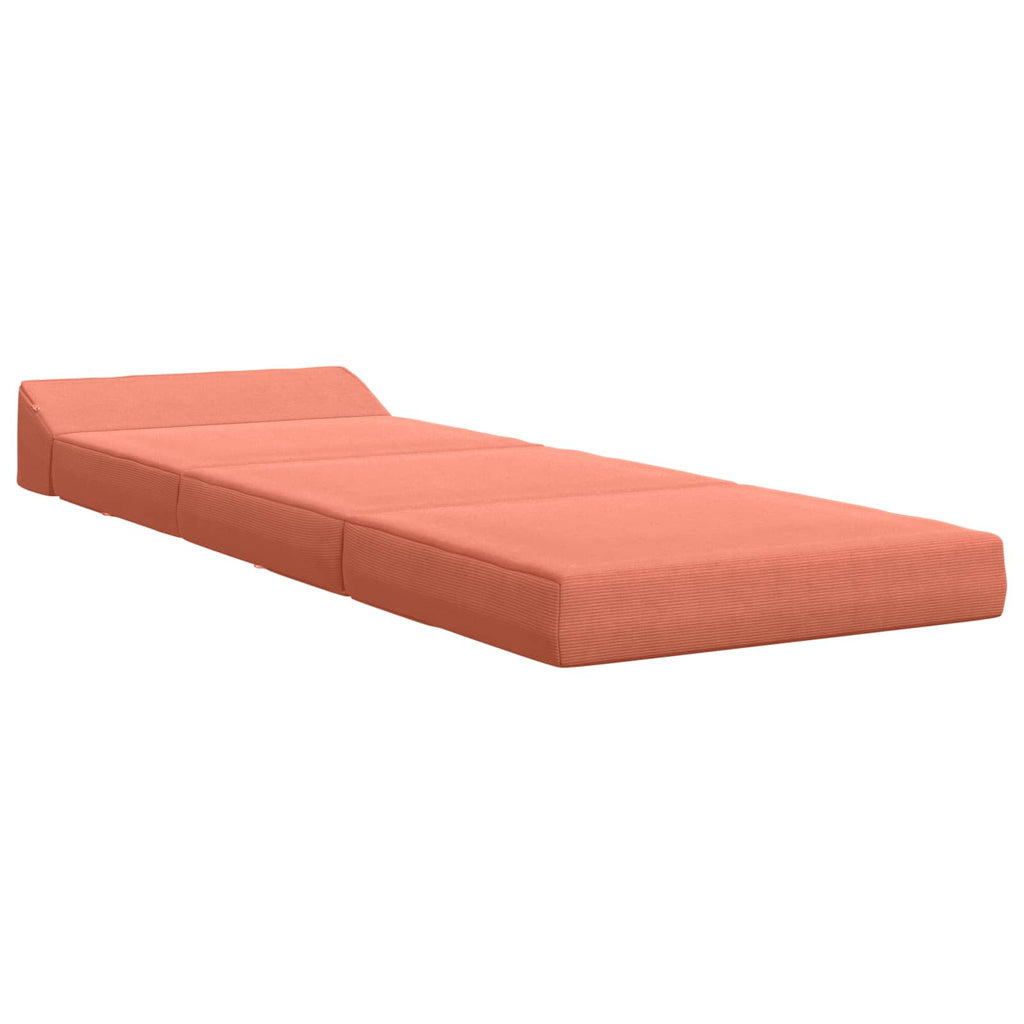 vidaXL Składana Sofa Łóżko Czerwono-pomarańczowy 200 x 70 x 10 cm