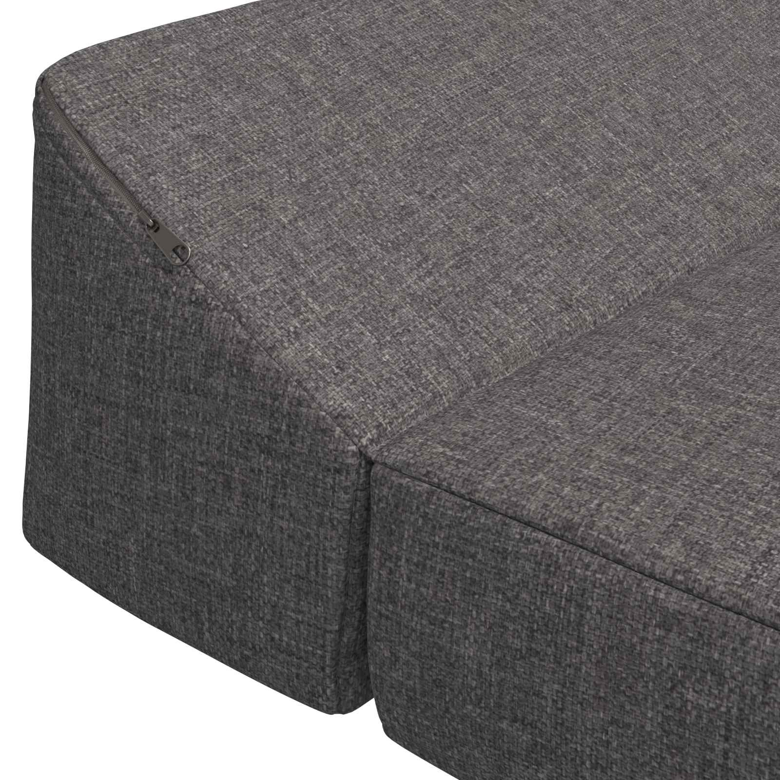 vidaXL Składana Sofa Łóżko jasnoszary 120 x 60 x 49 cm tkanina