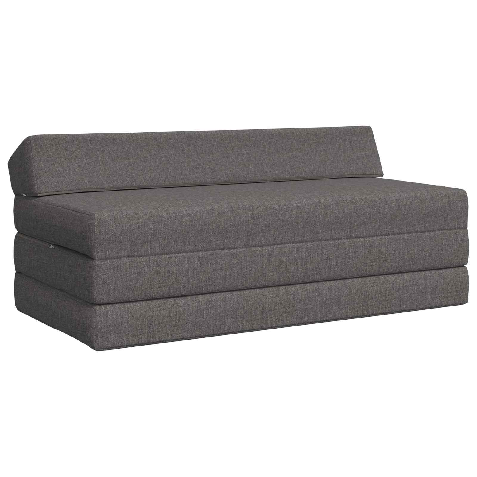 vidaXL Składana Sofa Łóżko jasnoszary 120 x 60 x 49 cm tkanina