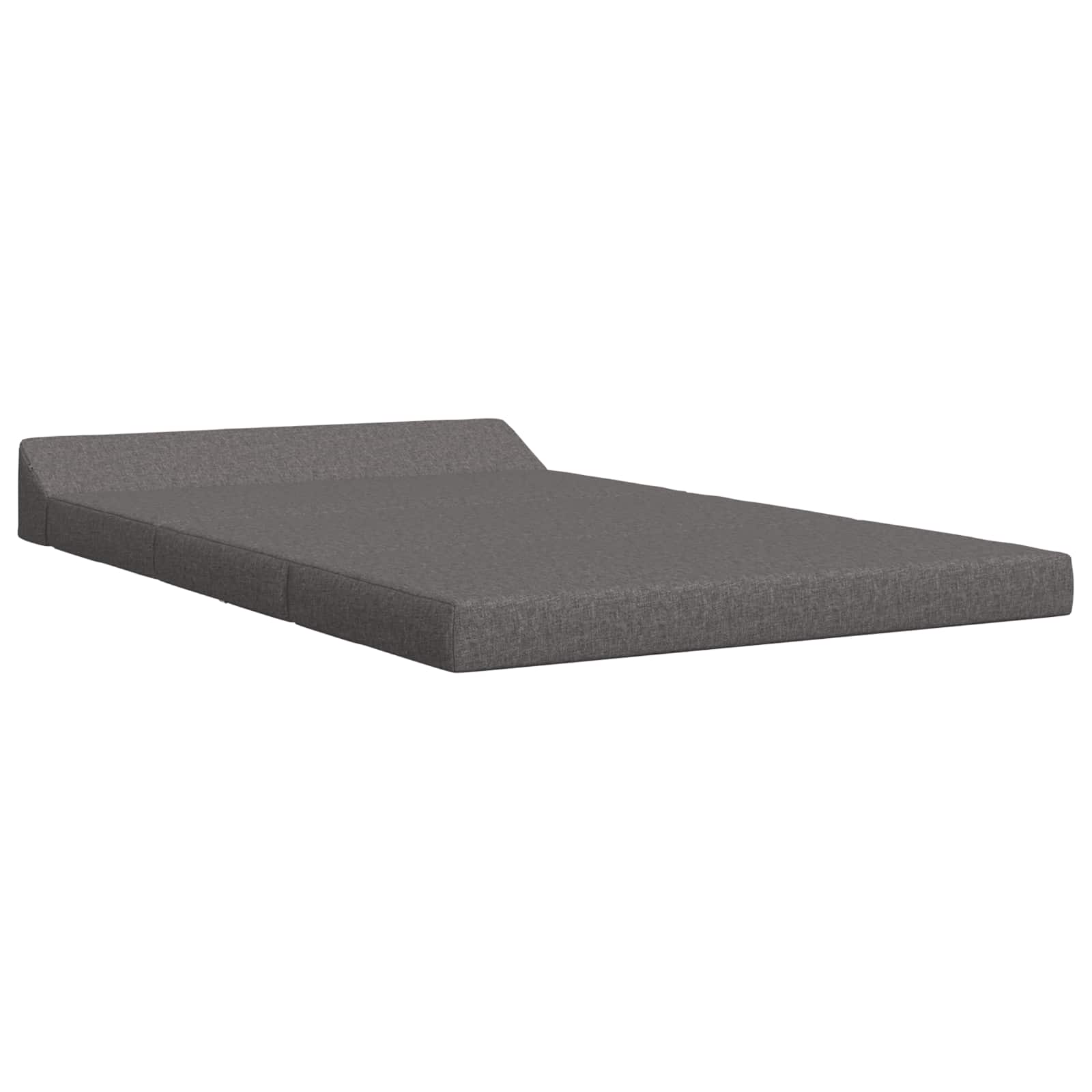 vidaXL Składana Sofa Łóżko jasnoszary 120 x 60 x 49 cm tkanina