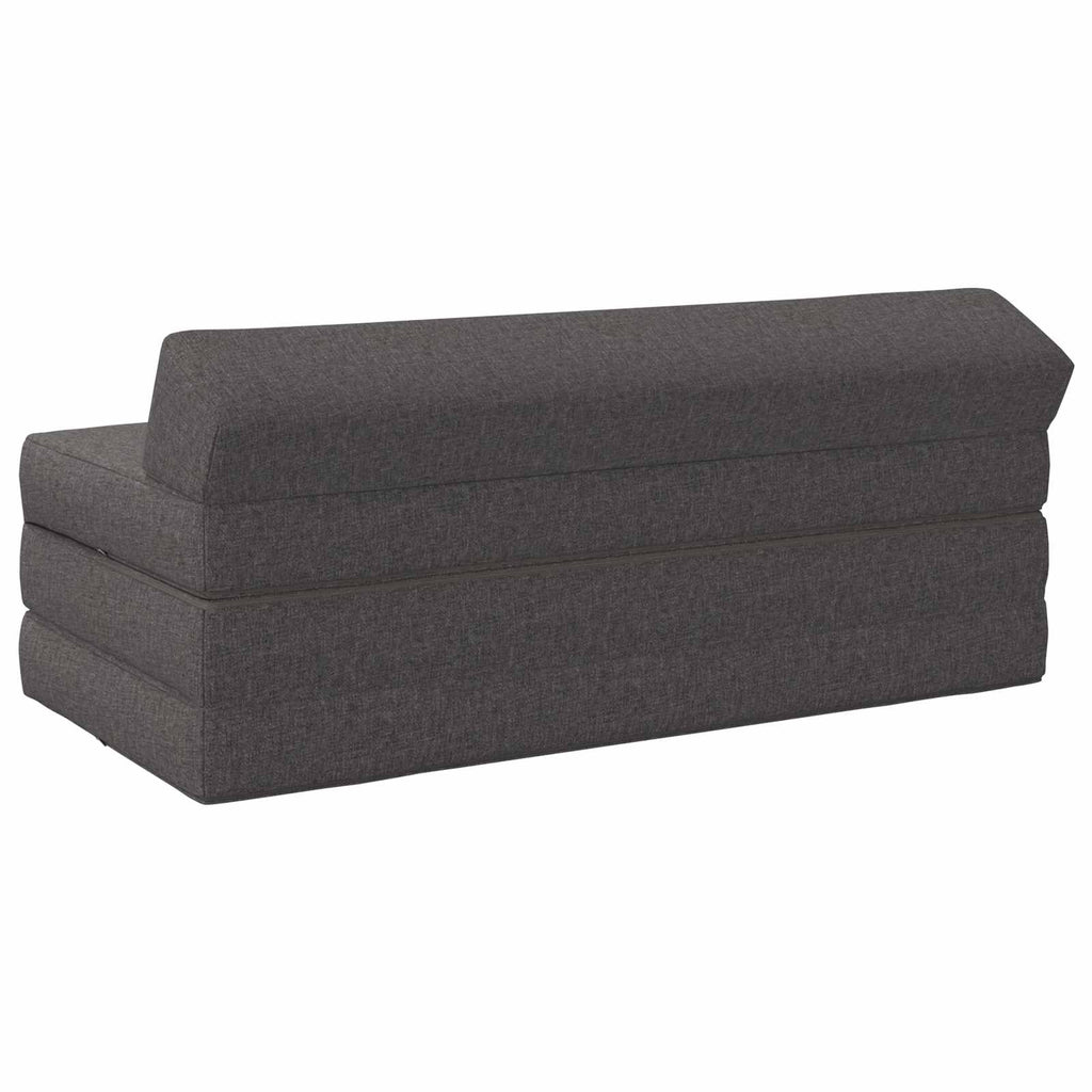 vidaXL Składana Sofa Łóżko jasnoszary 120 x 60 x 49 cm tkanina