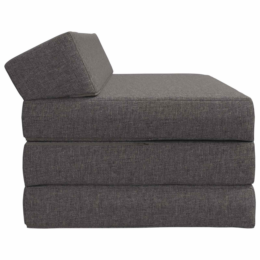 vidaXL Składana Sofa Łóżko jasnoszary 120 x 60 x 49 cm tkanina