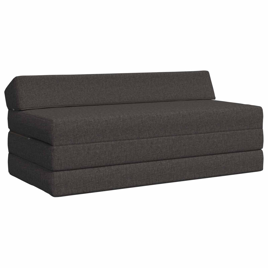 vidaXL Składana Sofa Łóżko ciemnoszary 120 x 60 x 49 cm tkanina